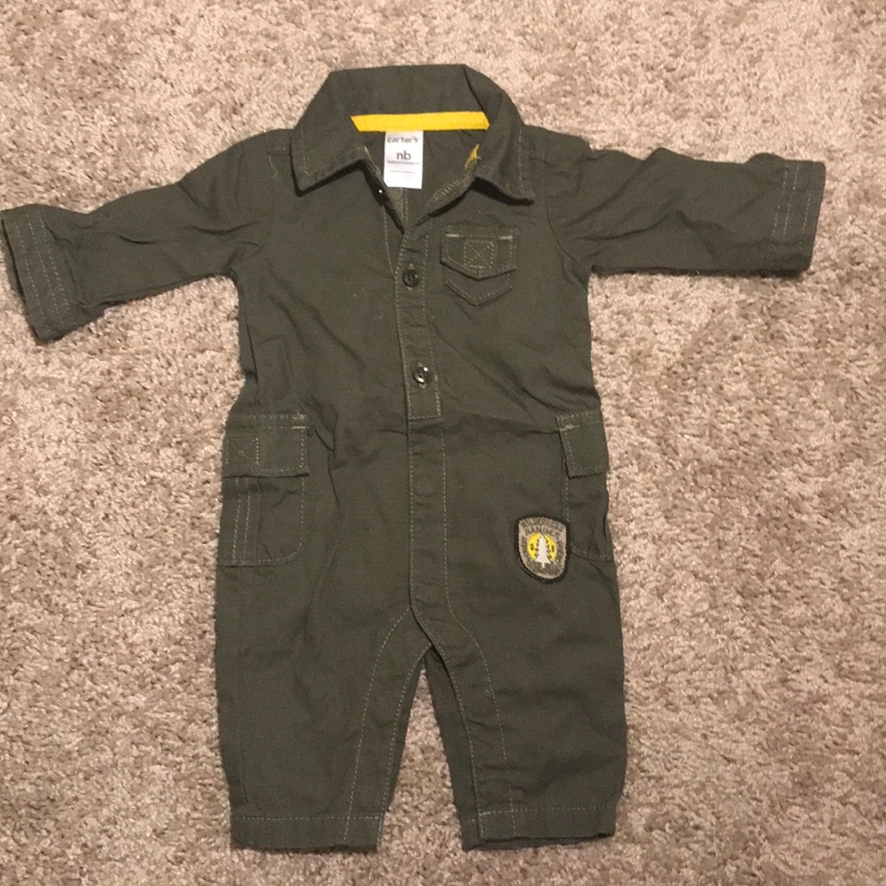 Newborn aviator body suit